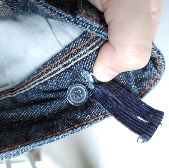 Candie's Dark Wash Denim Bermuda Shorts - Picture 12 of 16